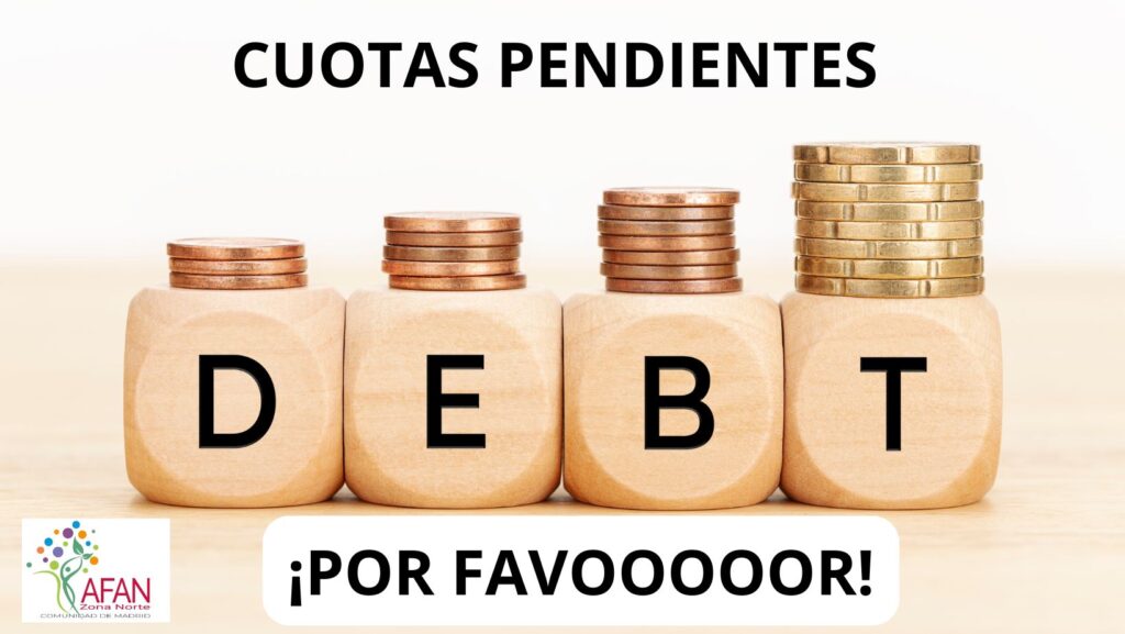 tablón de anuncios y avisos cuotas pendientes