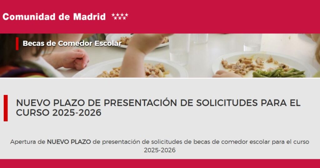 becas comedor CAM segundo plazo