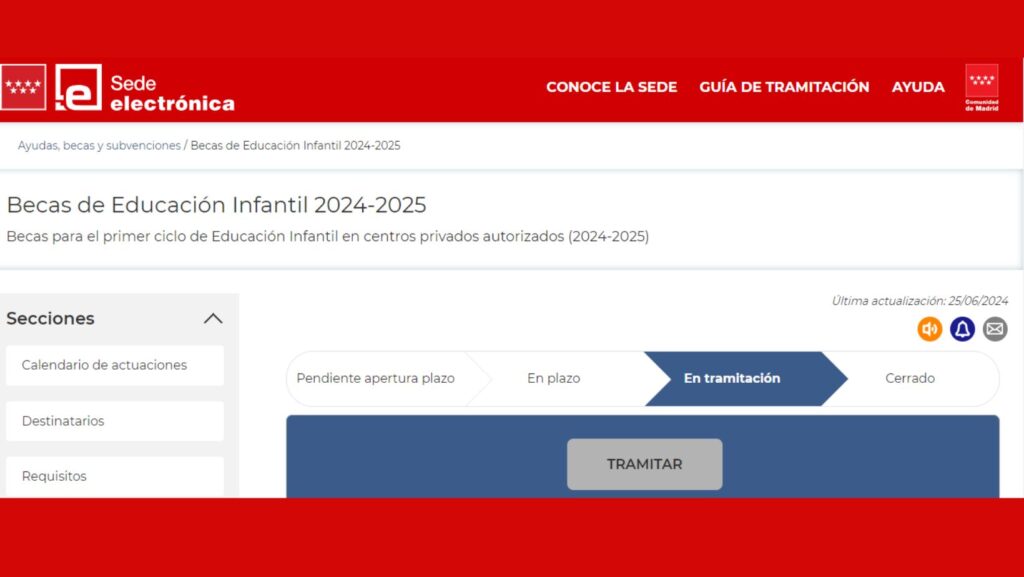 ayudas sociales  y becas educacion infantil primera lista