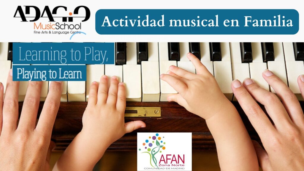 actividad musical de ocio en familia