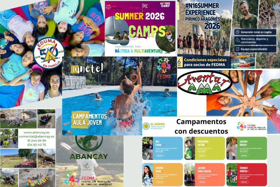 DESCUENTOS EN CAMPAMENTOS VERANO 2026