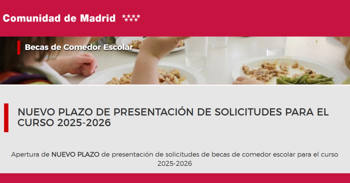 becas comedor CAM segundo plazo