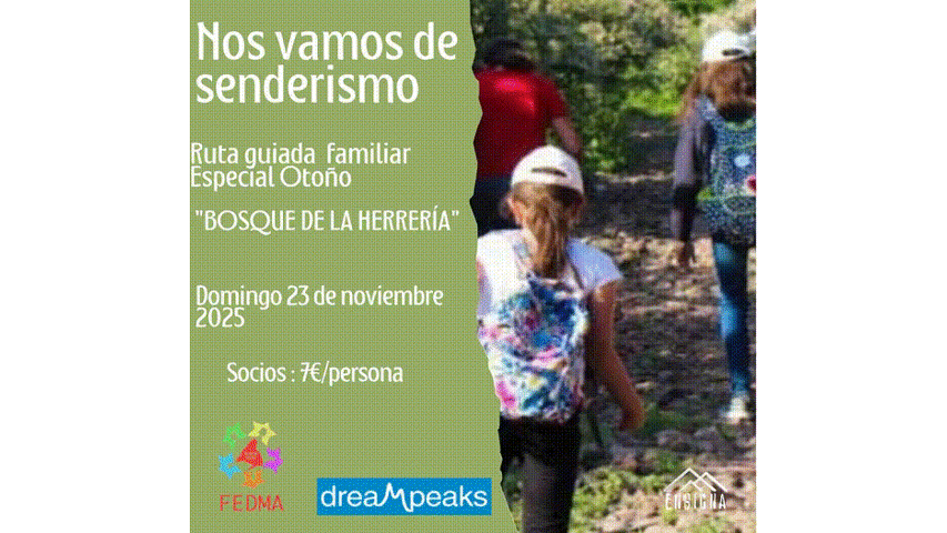 OCIO EN FAMILIA RUTA DE SENDERISMO OCTUBRE 2025