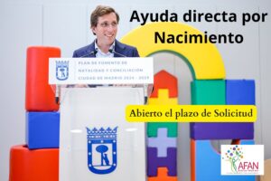 solicitud ayuda por nacimiento Ayuntamiento Madrid 2025