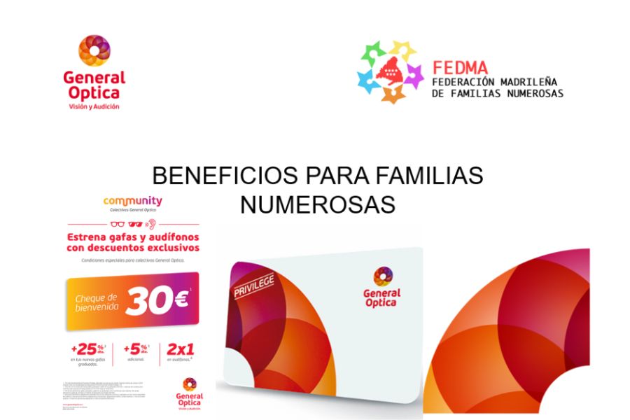 general Optica. descuentos socios FEDMA