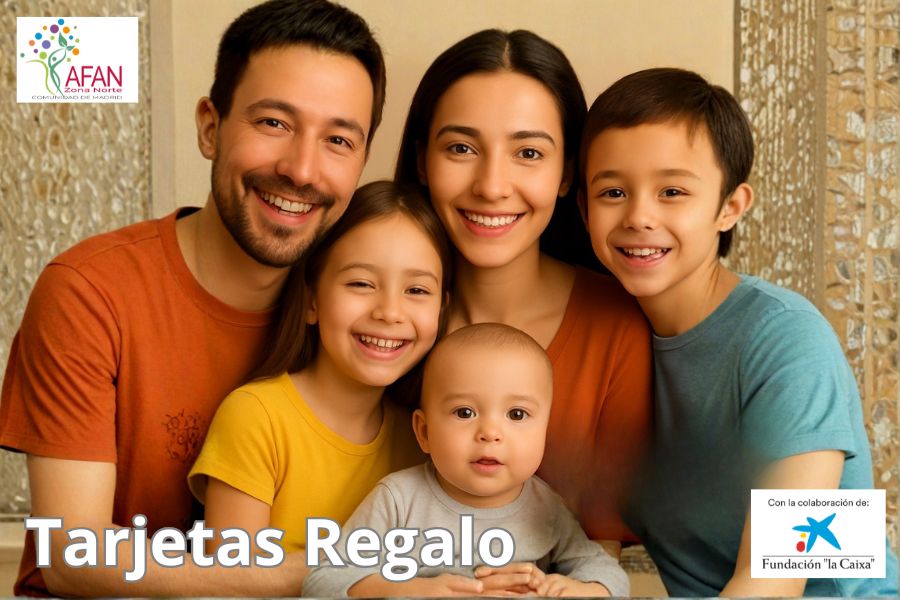 tarjetas regalo para familias numerosas