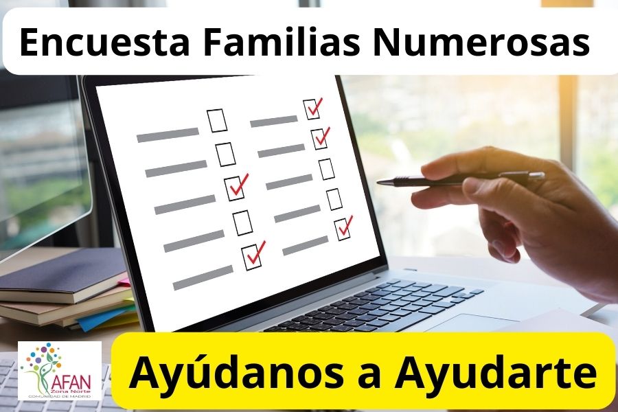 Encuesta familias numerosas 2026 FEDMA