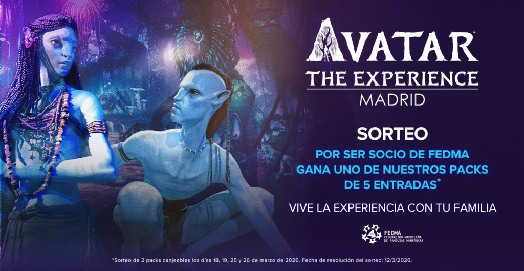 sorteo ocio en familia avatar 2026