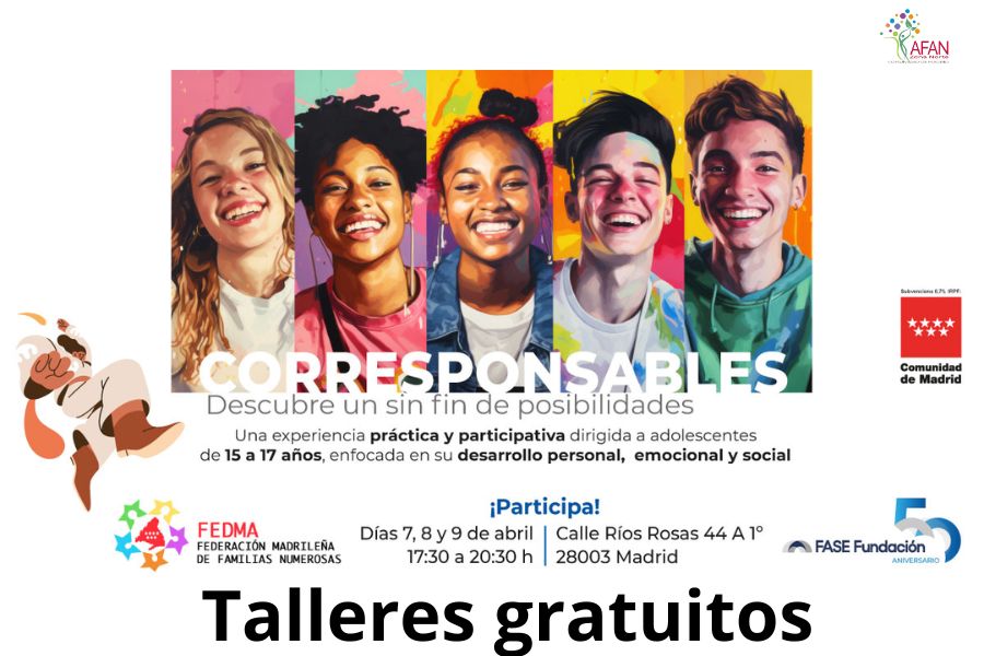 talleres adolescentes gratuitos