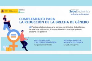 complemento reducción brecha género ayudas sociales