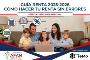 guía renta 2026 para familias numerosas