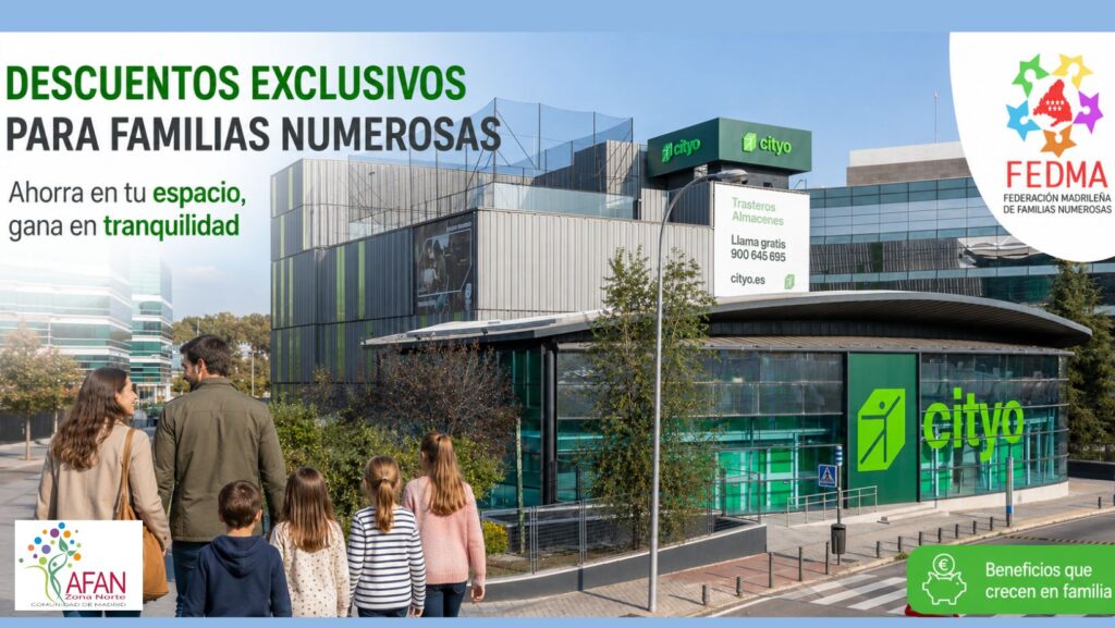 Trasteros Cityo descuentos familias numerosas