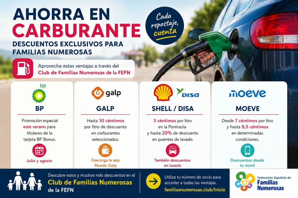 ahorro en carburantes verano 2026