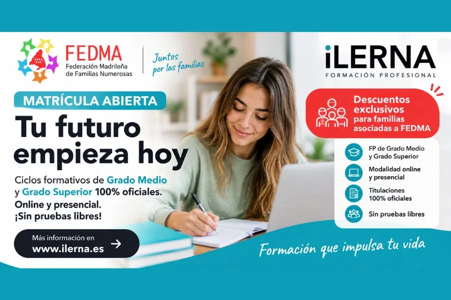 formación profesional oficial con ventajas para familias numerosas