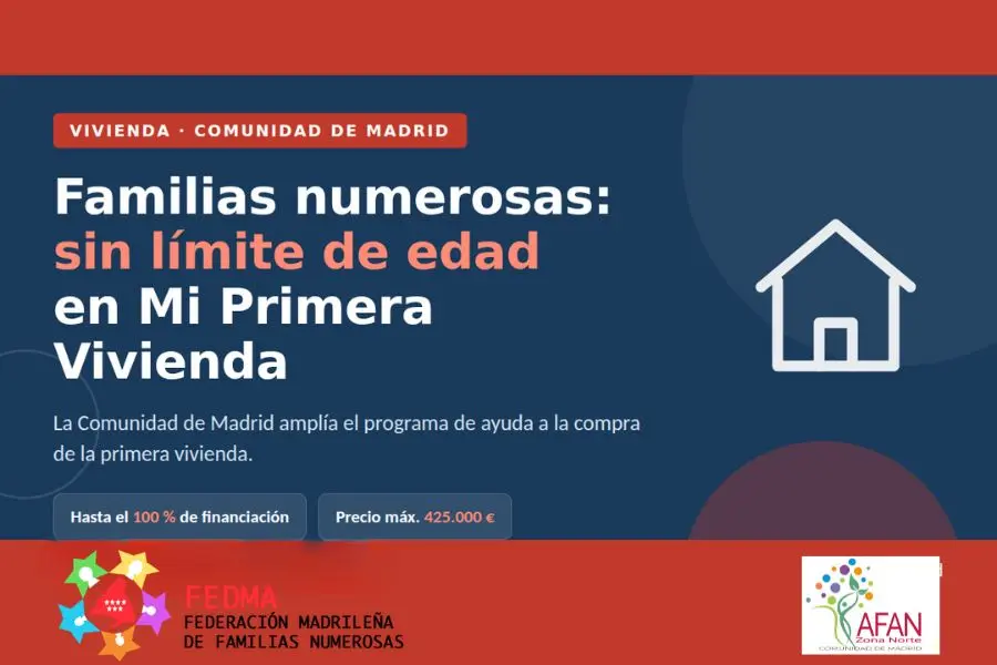 ayuda vivienda para familias numerosas madrid