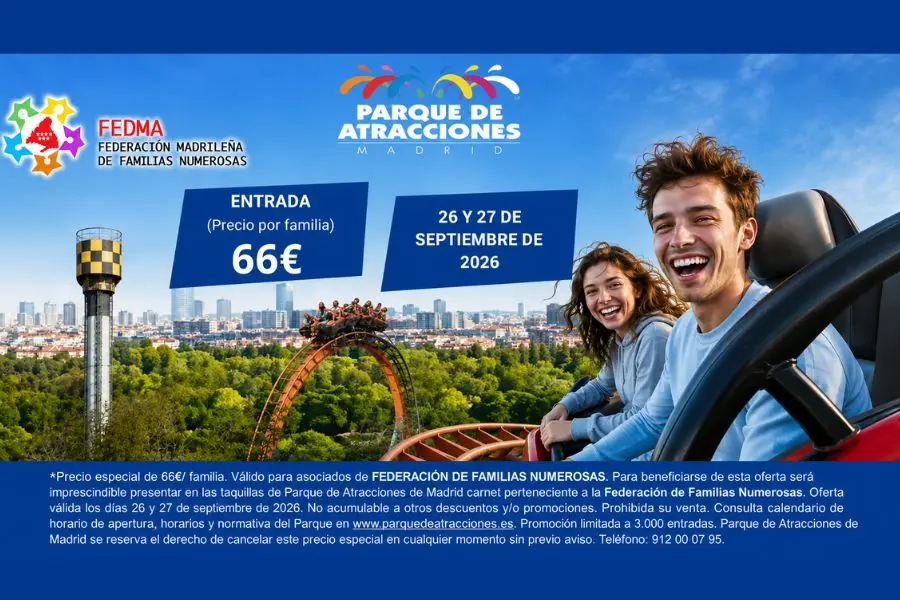 ocio en familia parque atracciones septiembre 2026